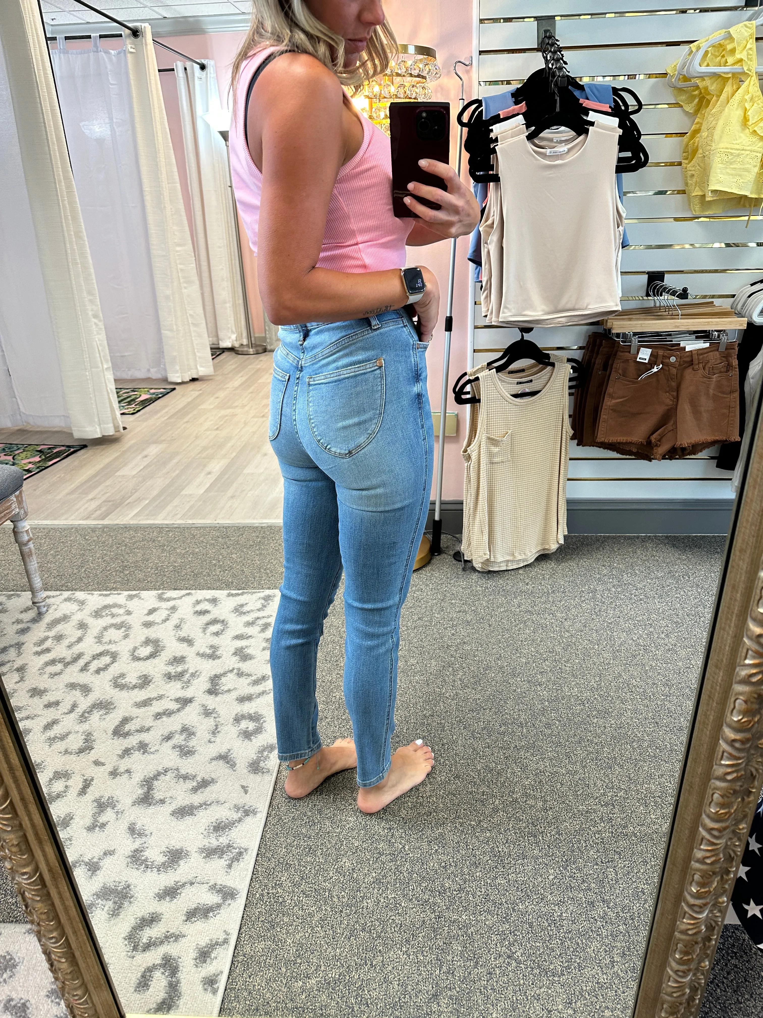 High Waist Tummy Control Skinny Jeans