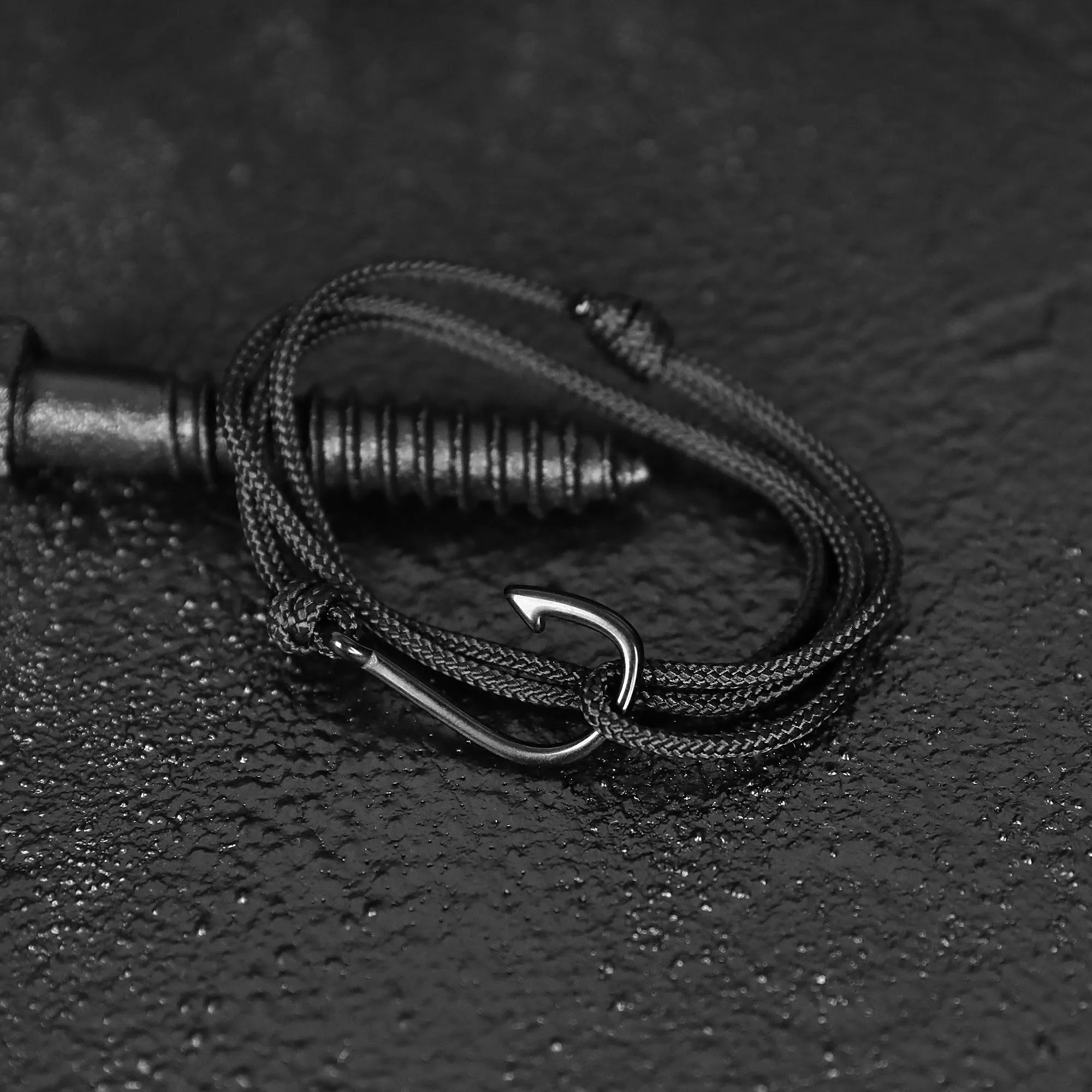 Hook Rope Bracelet - Black