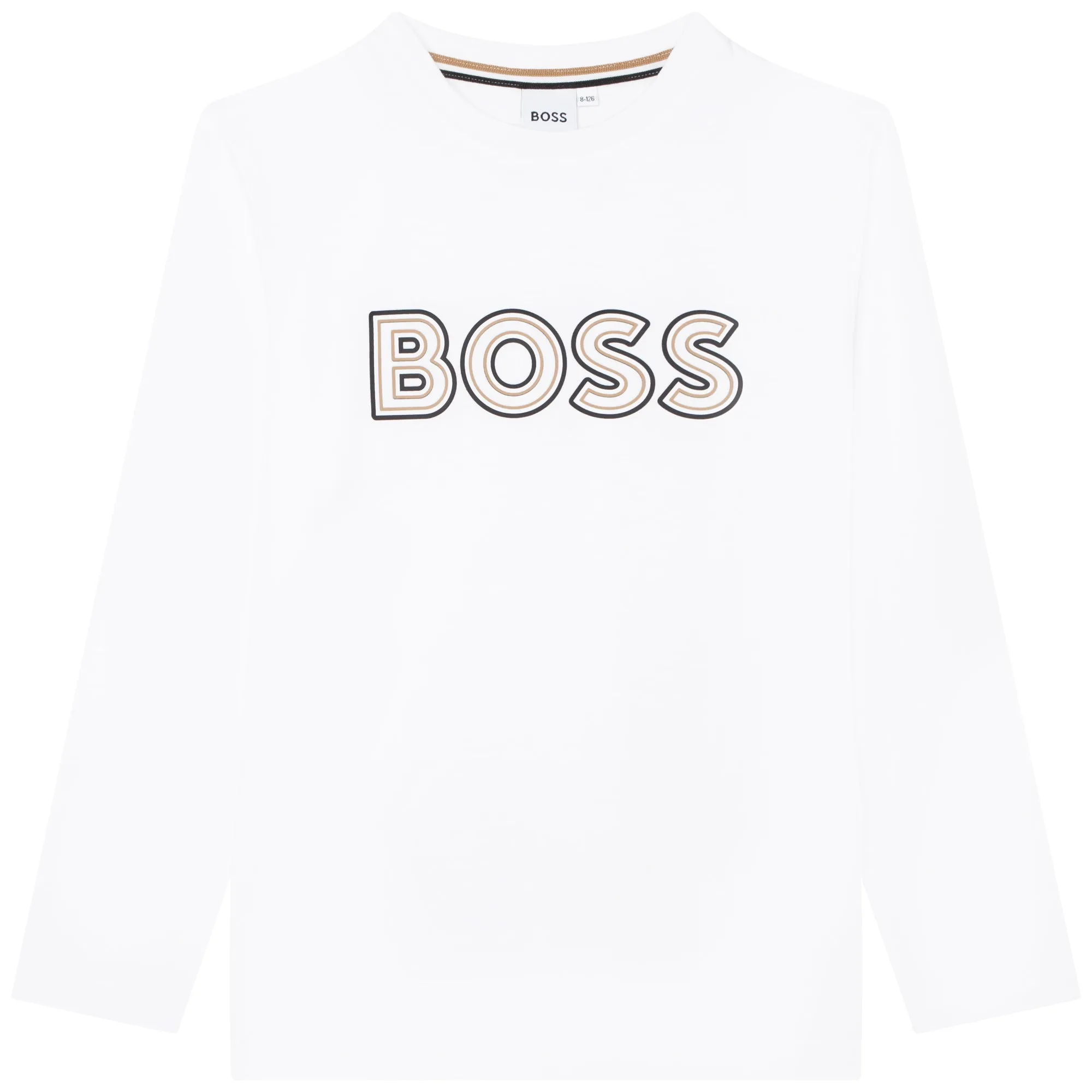 Hugo Boss Boys L/S Shirt w/Logo _White J25M17-10B