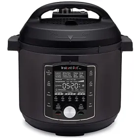 Instant Pot Pro 10-in-1 Pressure Cooker, Slow Rice/Grain Cooker, Steamer, Saute, Sous Vide, Yogurt Maker, Sterilizer, Black, 6 Quart, Stainless Steel