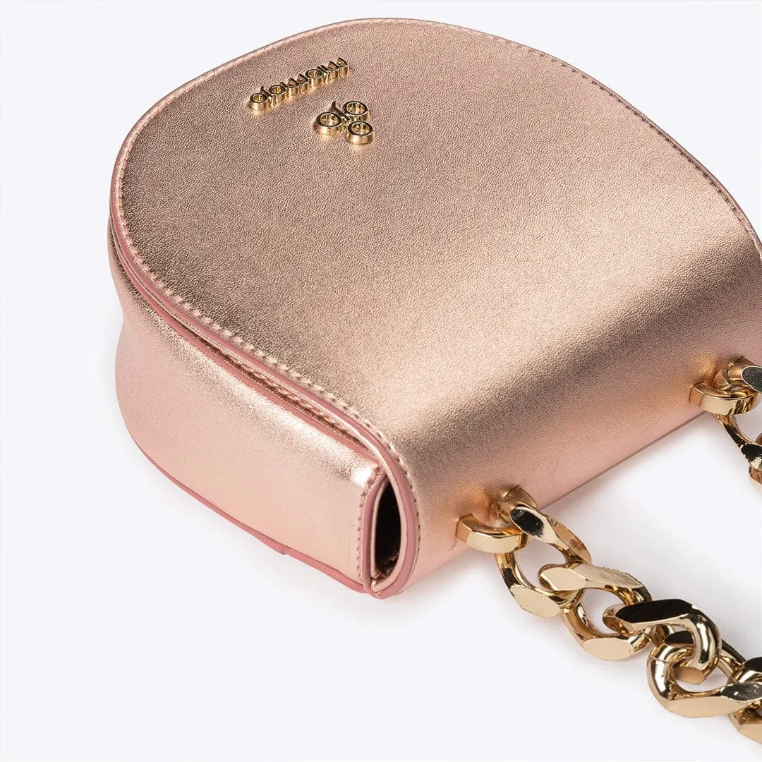 Iris XS Vegan Corn Leather Mini Bag | Rose Gold