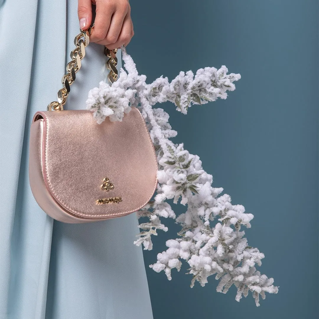 Iris XS Vegan Corn Leather Mini Bag | Rose Gold