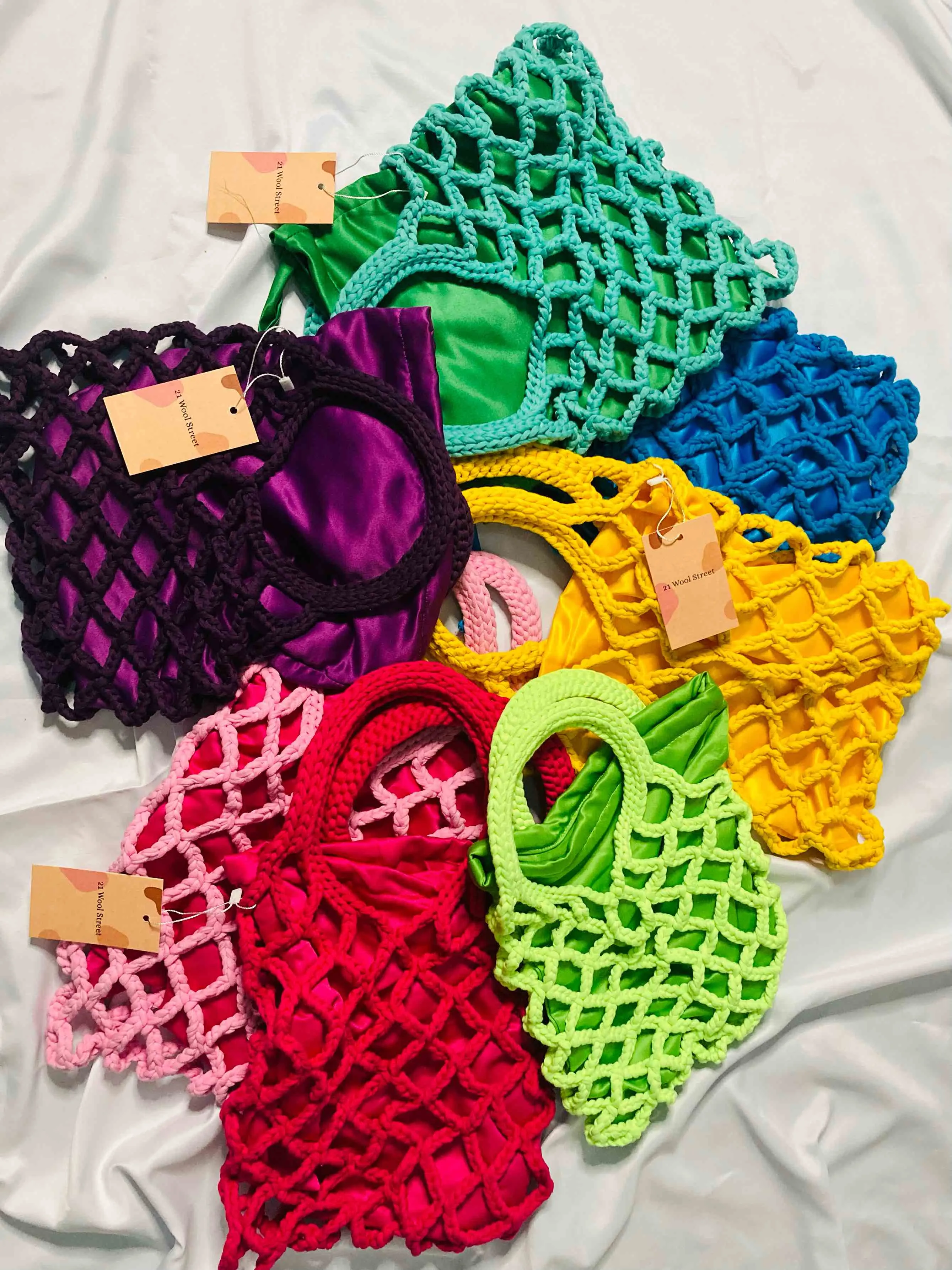 Jadesola Crocheted Mini Bag