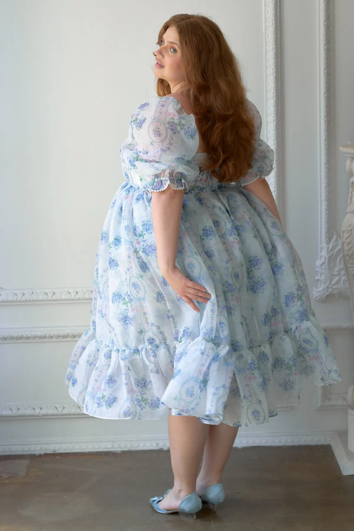 La Belle Etoile Organza French Puff Dress