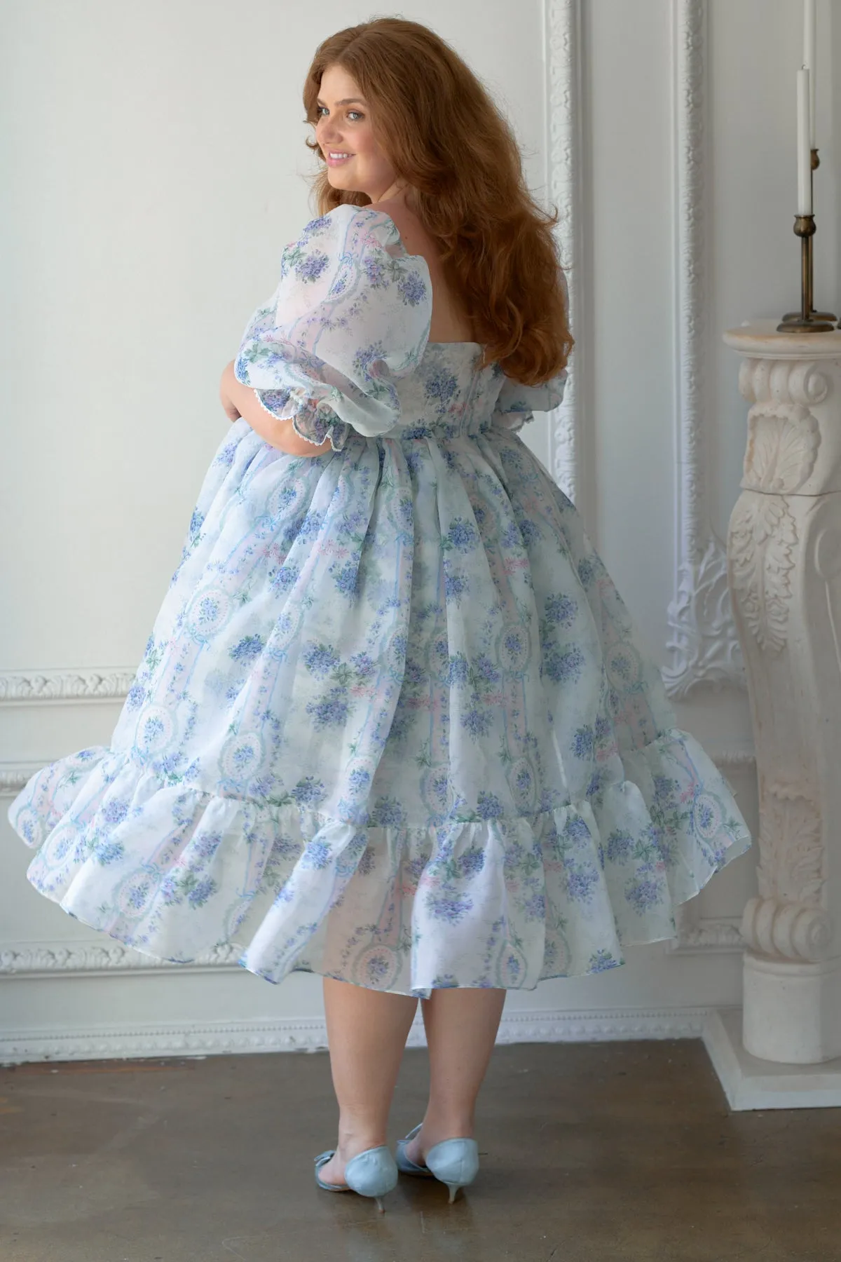 La Belle Etoile Organza French Puff Dress