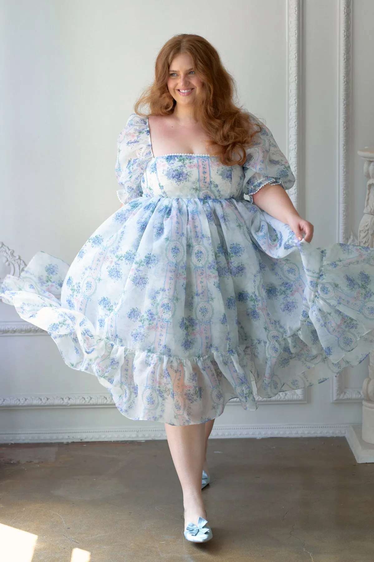 La Belle Etoile Organza French Puff Dress