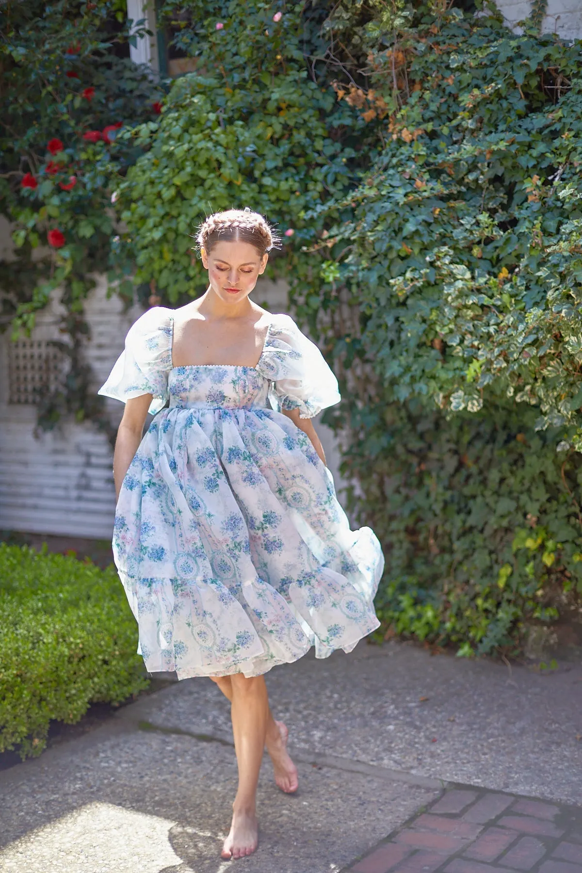 La Belle Etoile Organza French Puff Dress