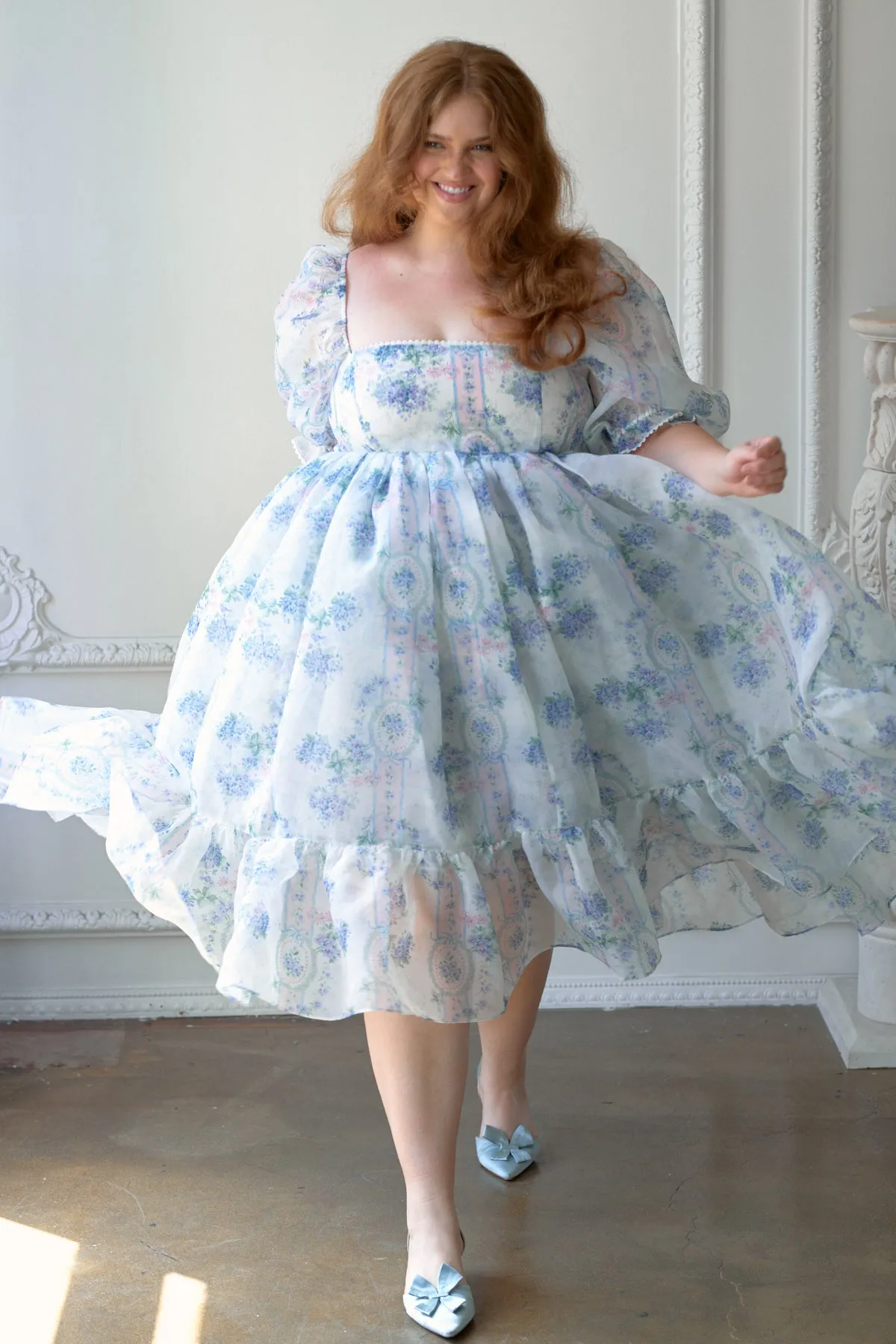 La Belle Etoile Organza French Puff Dress