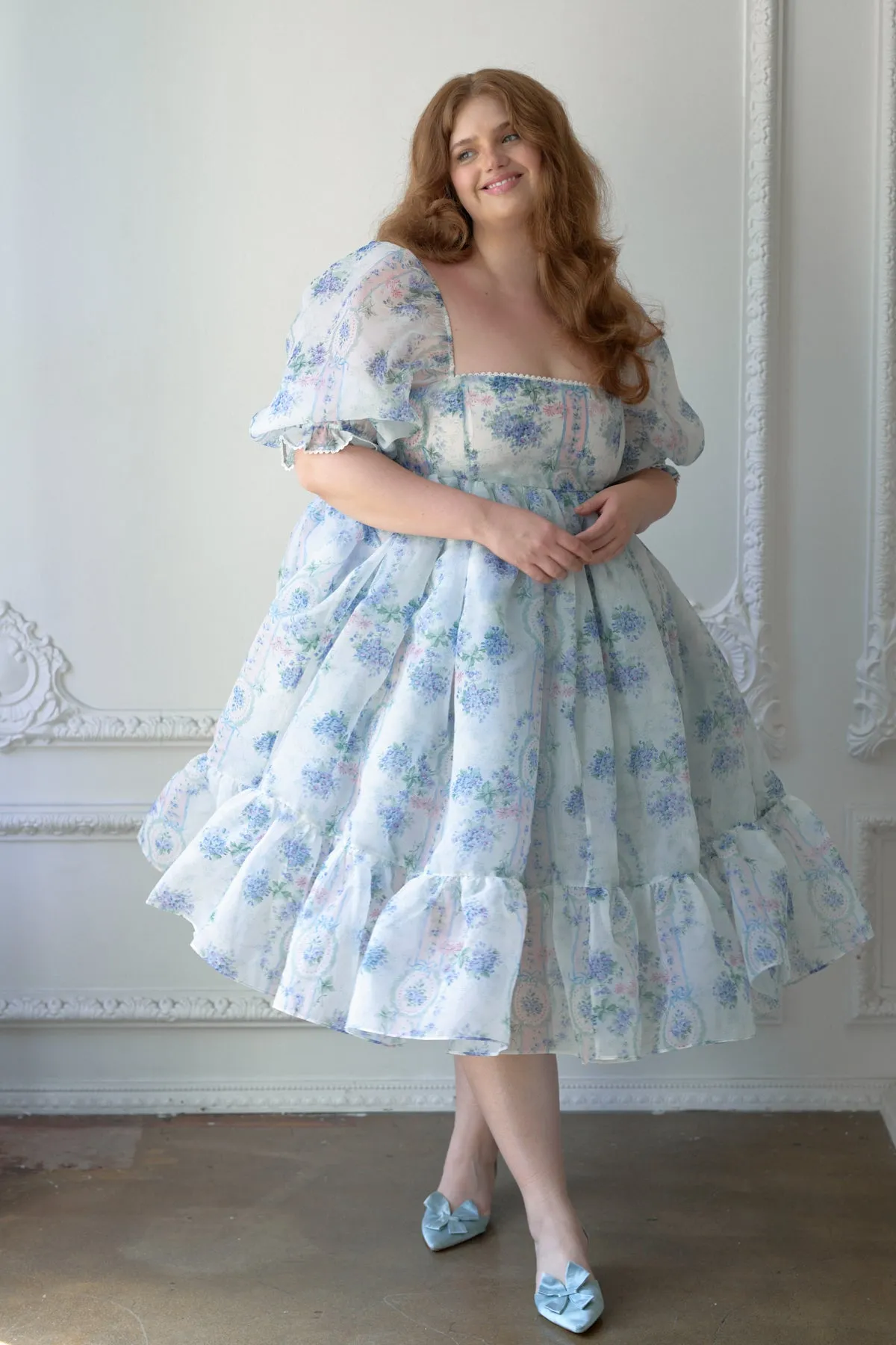 La Belle Etoile Organza French Puff Dress