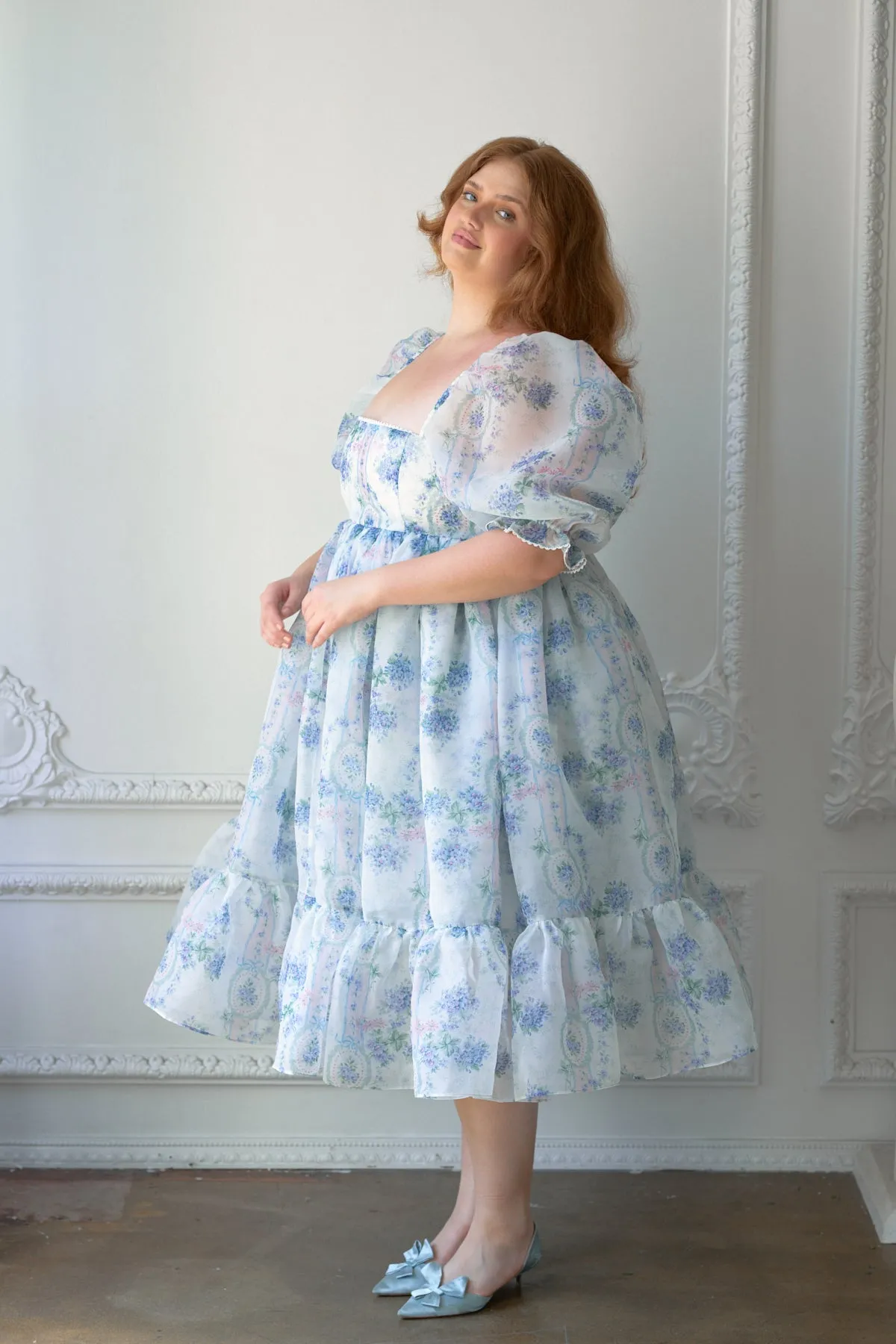 La Belle Etoile Organza French Puff Dress