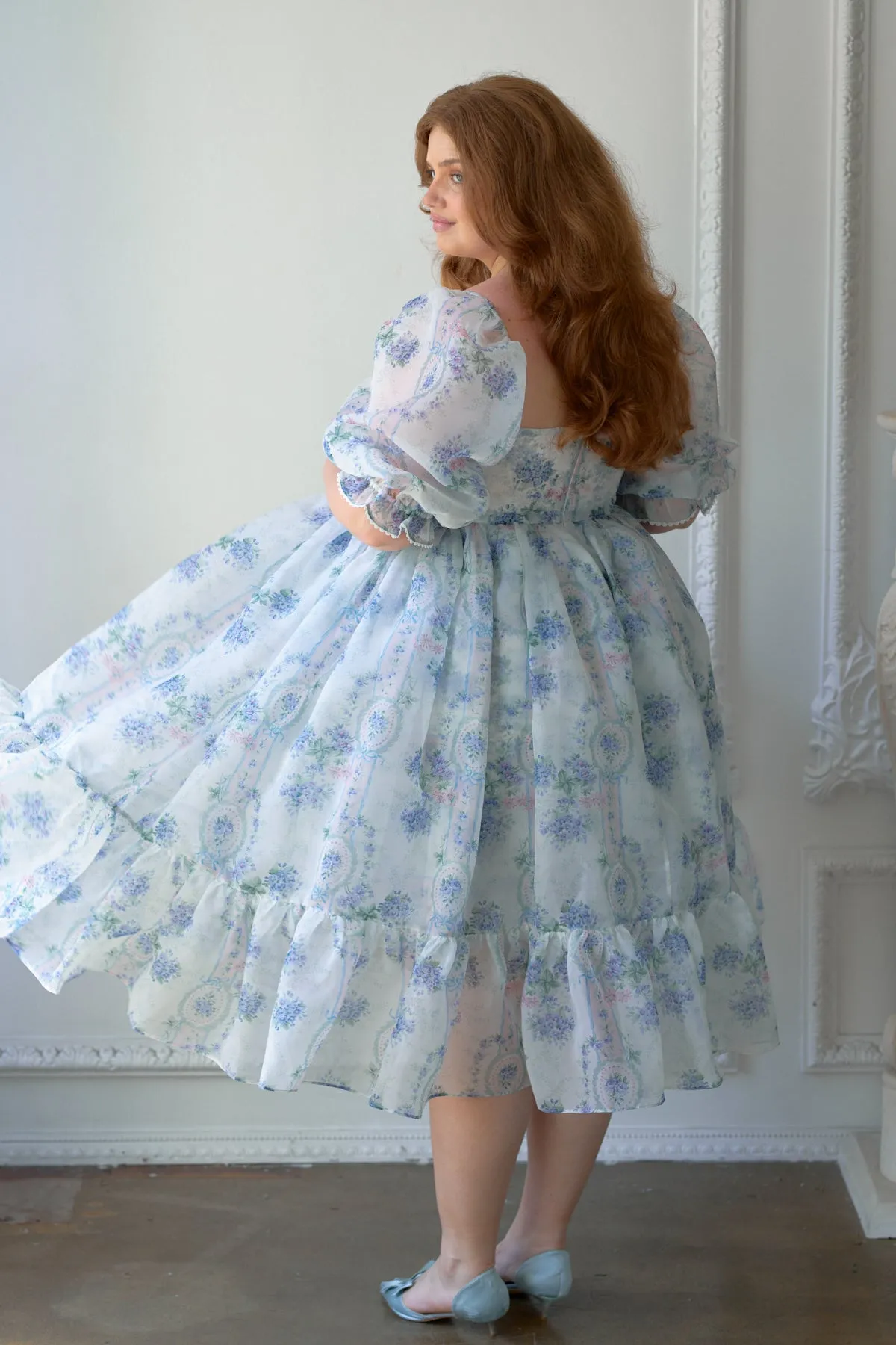 La Belle Etoile Organza French Puff Dress