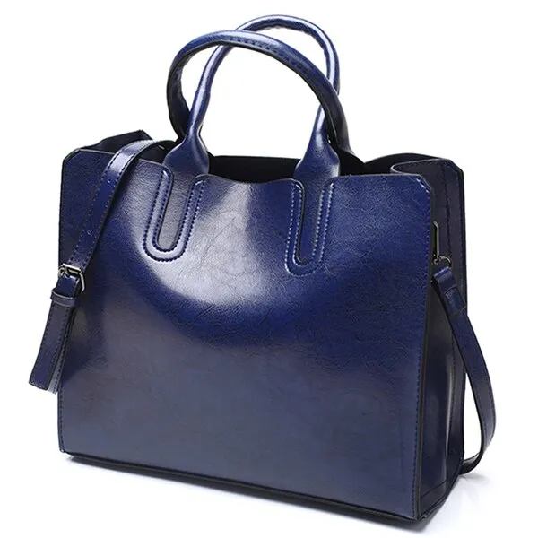 Large Luxury Leather Tote Bag, Shoulder Bag and Handbag