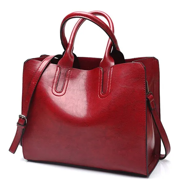 Large Luxury Leather Tote Bag, Shoulder Bag and Handbag