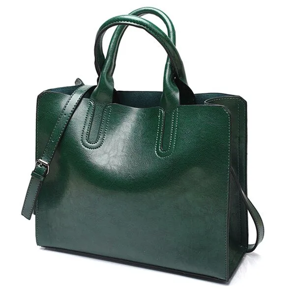 Large Luxury Leather Tote Bag, Shoulder Bag and Handbag