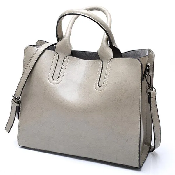 Large Luxury Leather Tote Bag, Shoulder Bag and Handbag