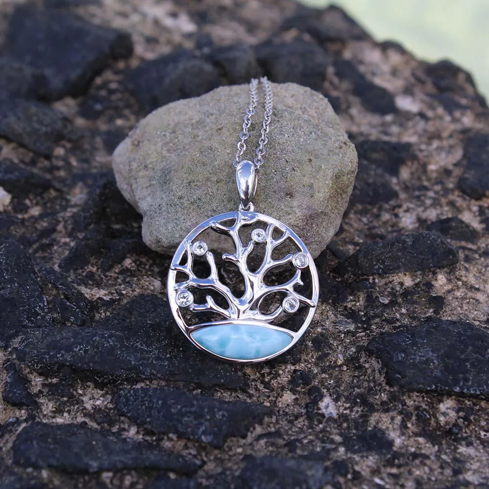 Larimar Coral of Life Pendant