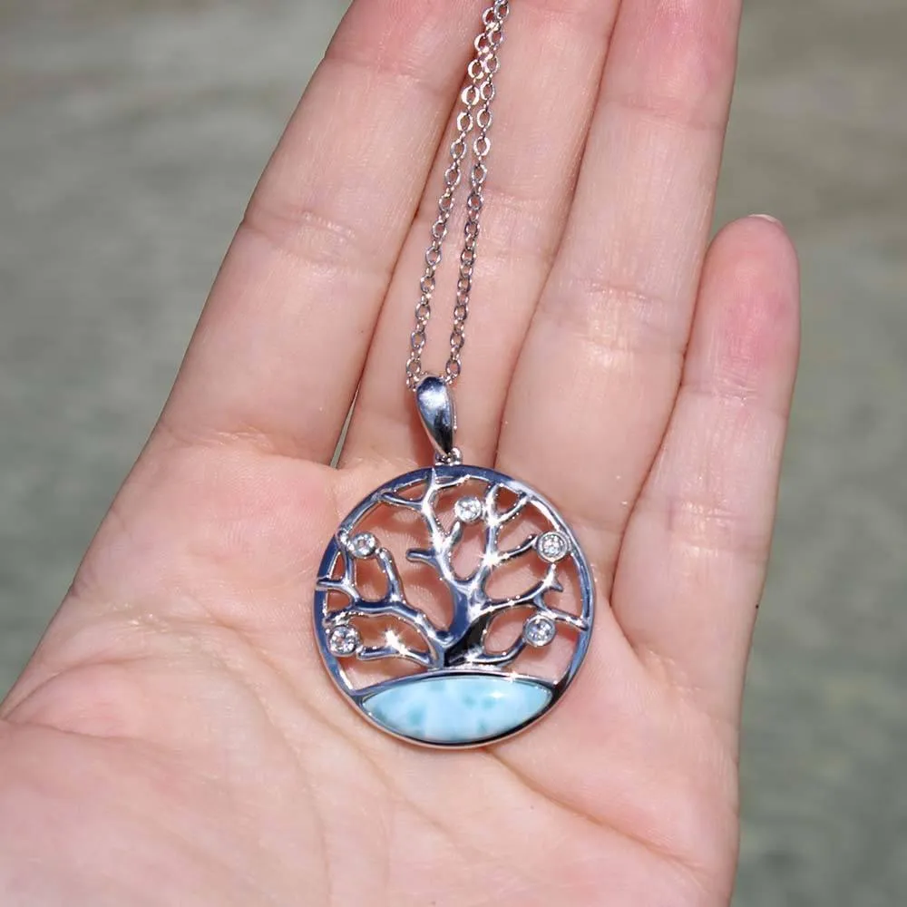 Larimar Coral of Life Pendant