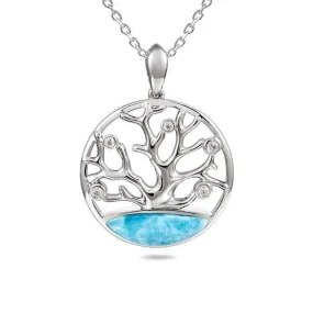 Larimar Coral of Life Pendant