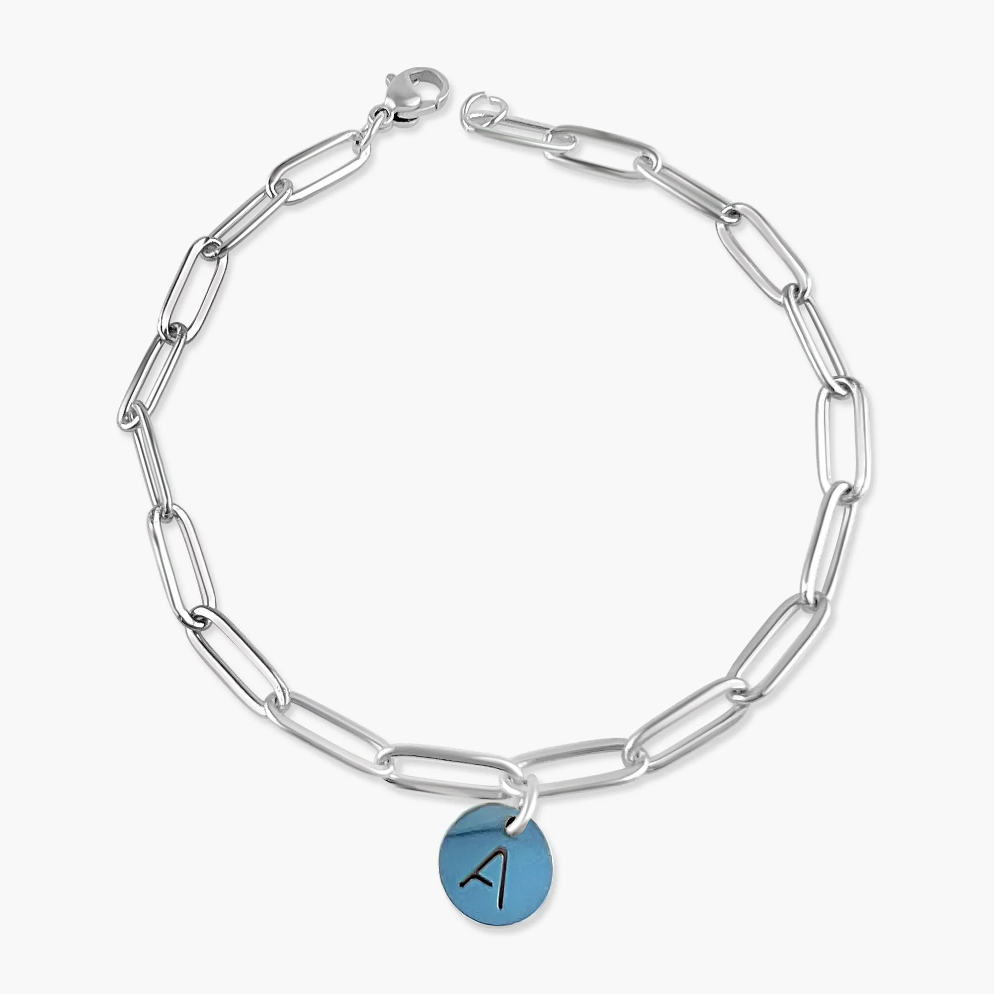 Link Chain Initial Bracelet