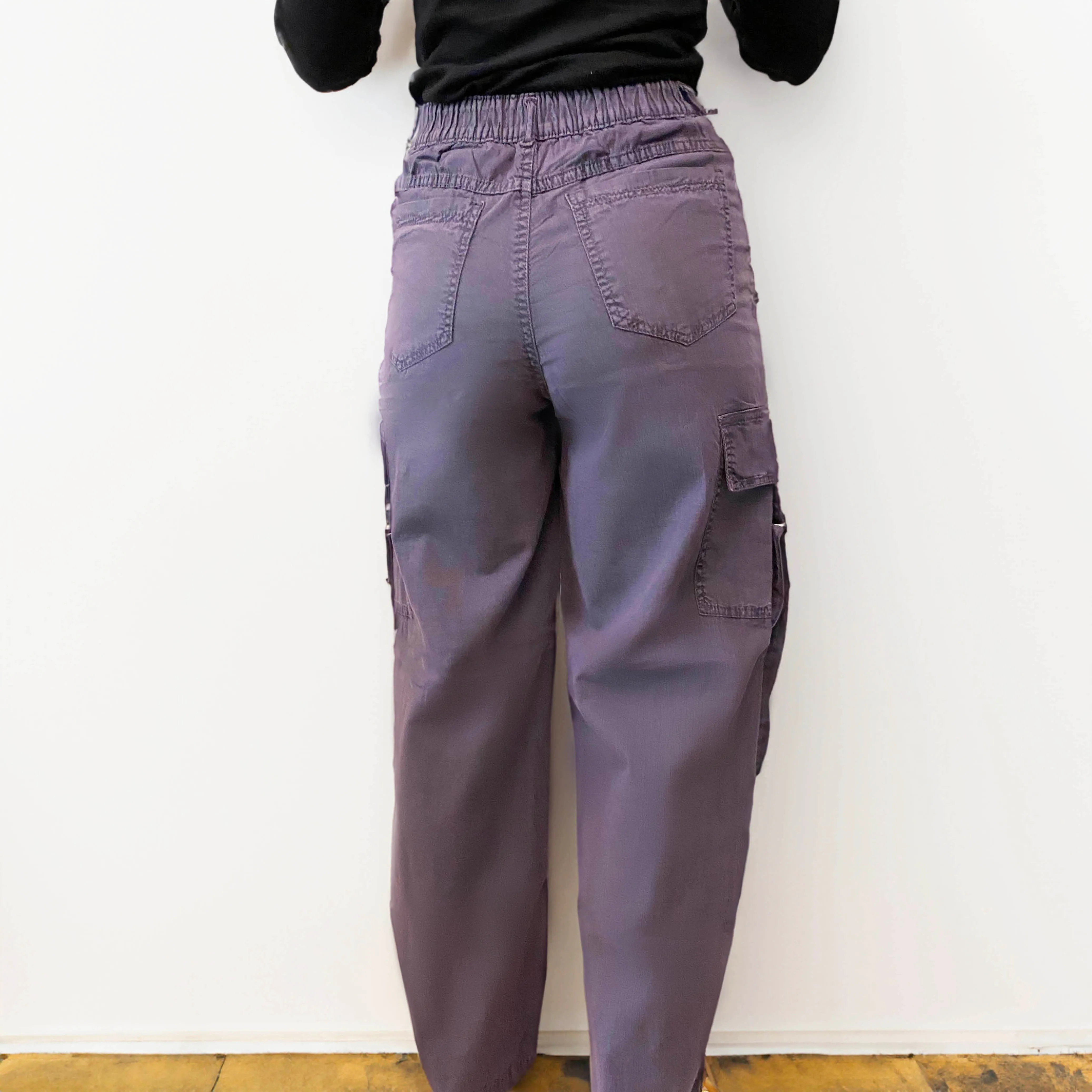 Mauve Straight Cargo Pants