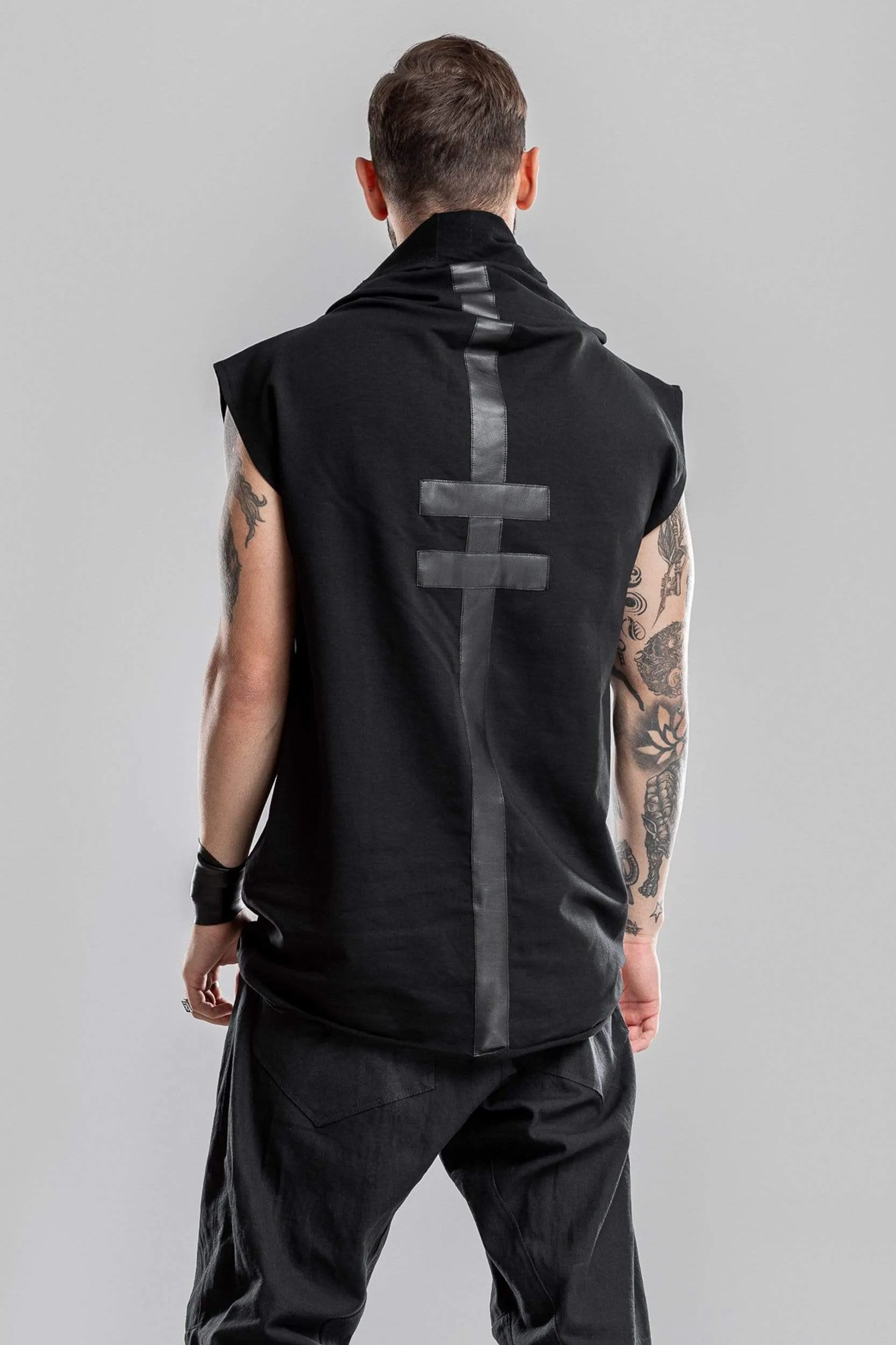 Men hooded shirt