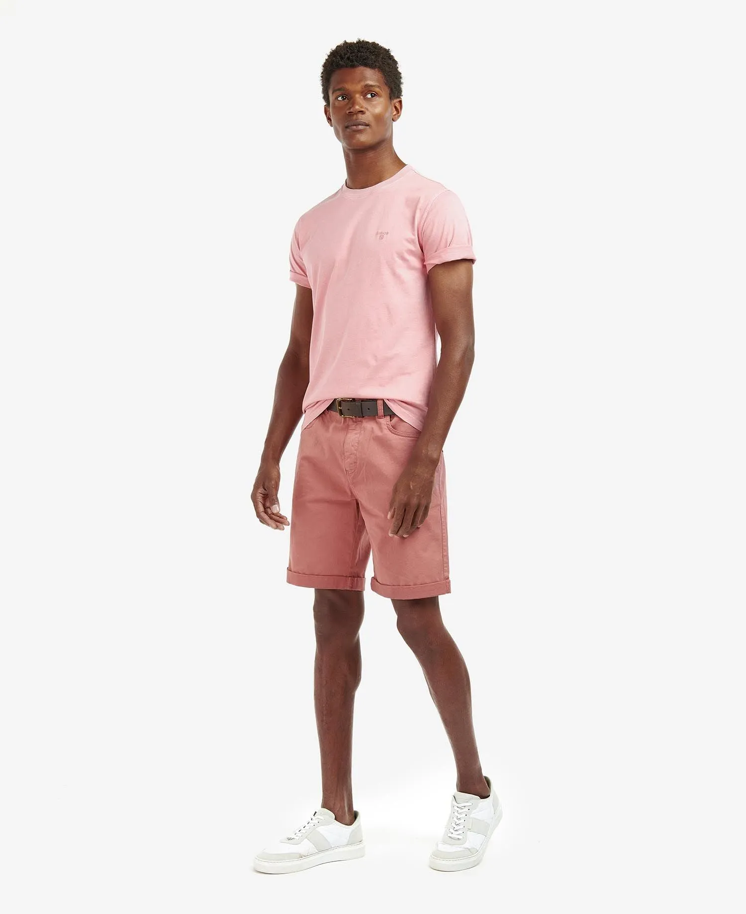 Men's Barbour | Barbour Garment Dyed T-Shirt | Pink Salt