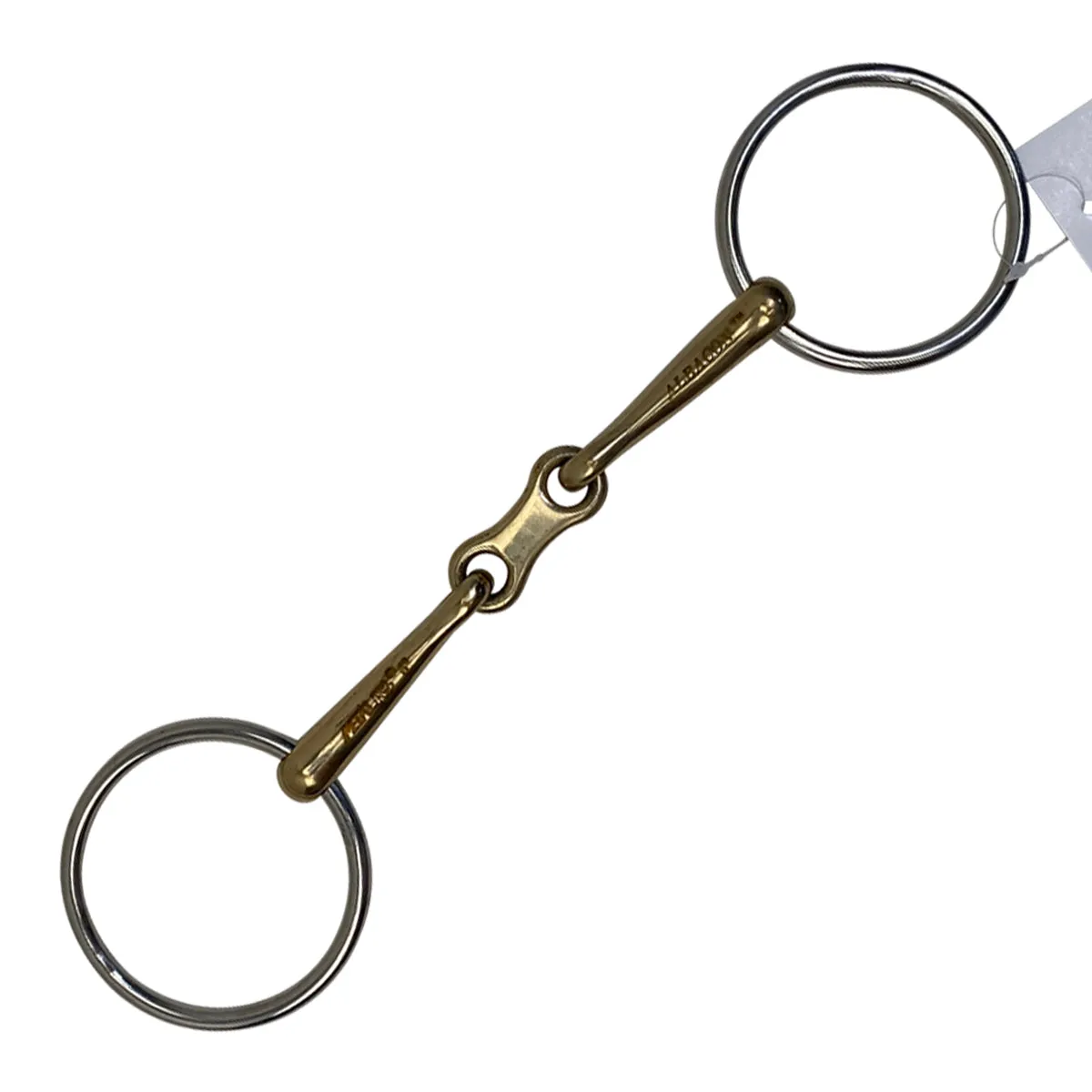 Metalab AlBaCon French Link Loose Ring Snaffle in Silver / Gold - 6