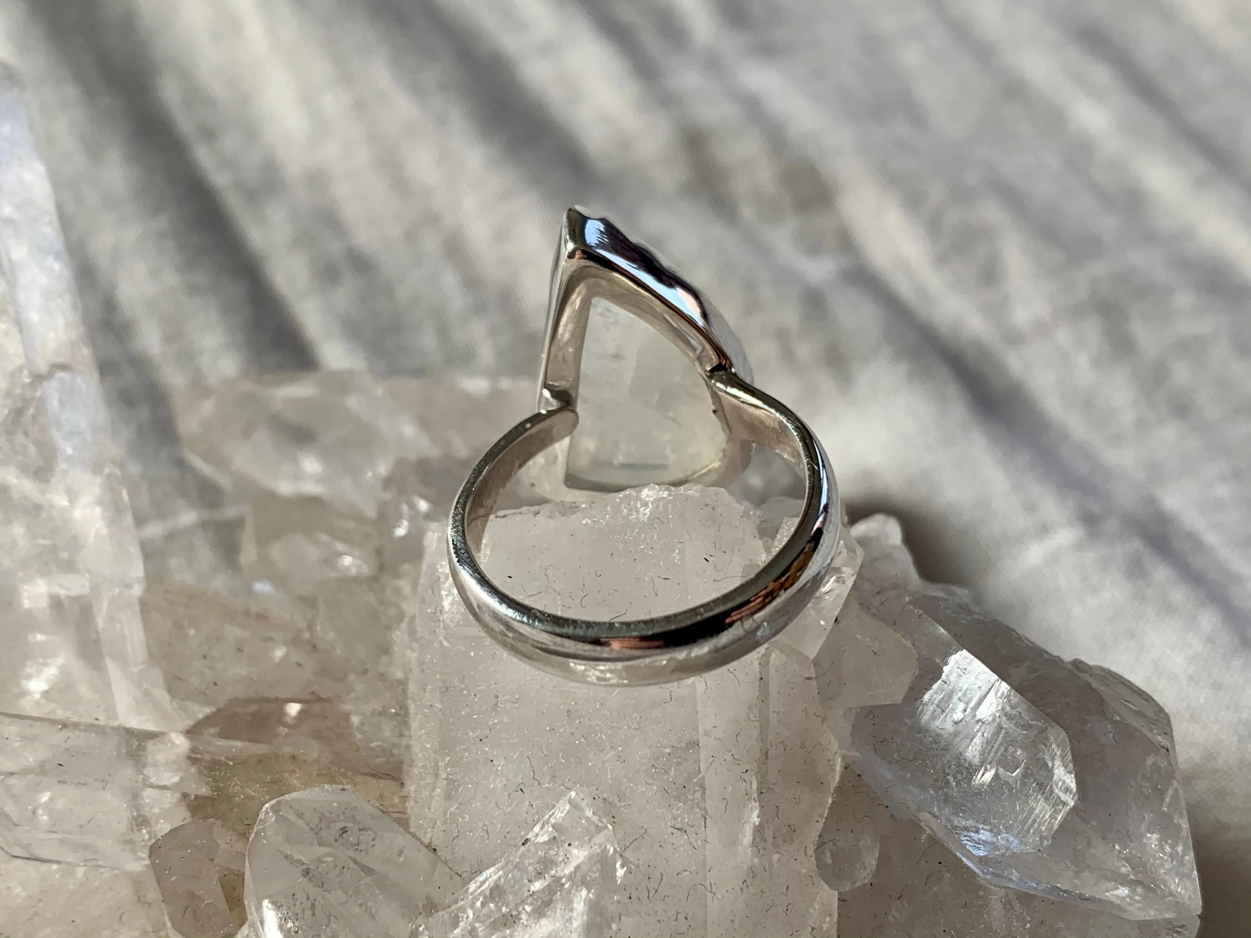 Moonstone Juno Adjustable Ring - Freeform (One of a kind)