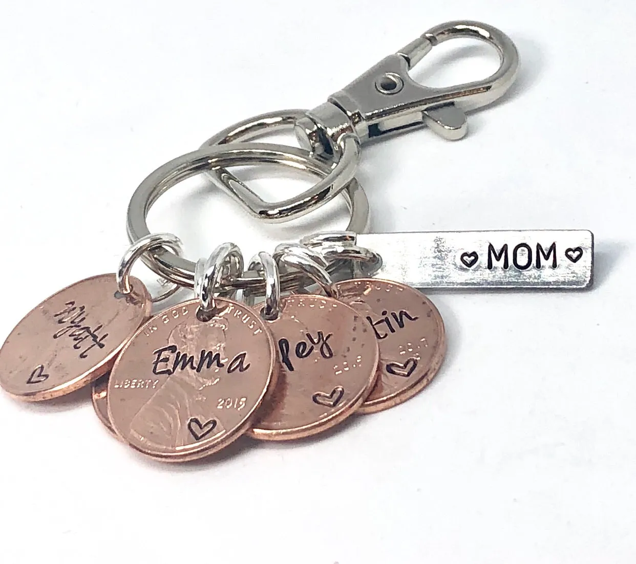 Mother’s Day Keychain, Penny Keychain, Personalized For Mom