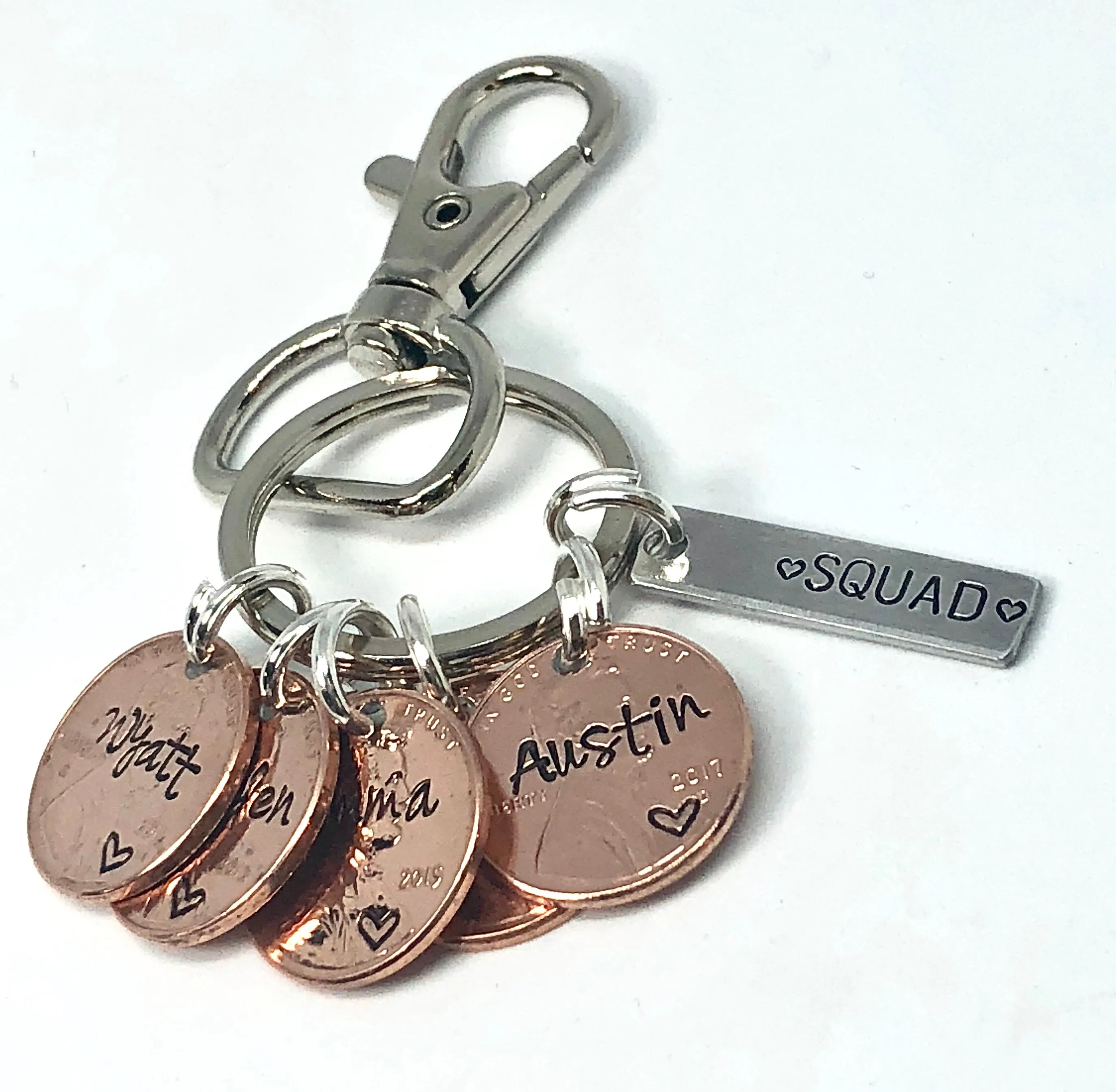 Mother’s Day Keychain, Penny Keychain, Personalized For Mom