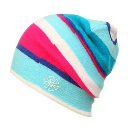 Multicolored Striped Knitted Hat, Beanie or Bonnet