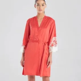 Natori Plume Wrap in Passion Coral M74057