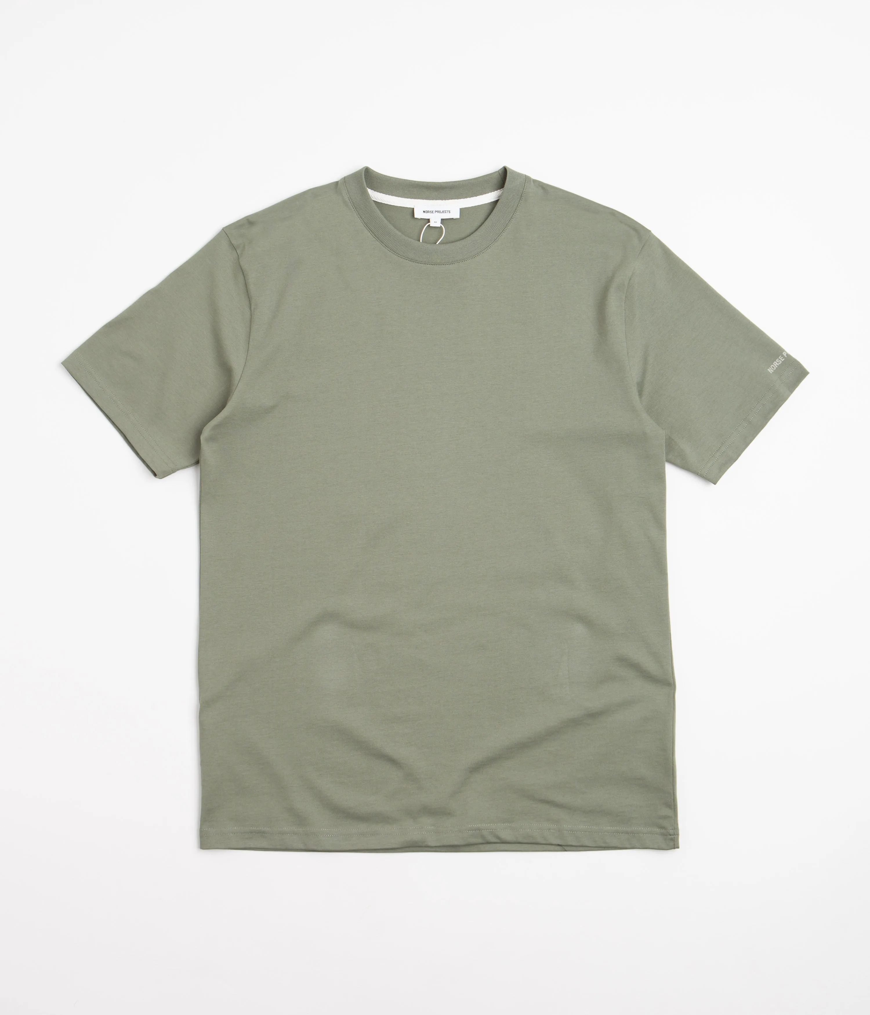 Norse Projects Johannes Lino Cut Large Reeds T-Shirt - Dried Sage Green