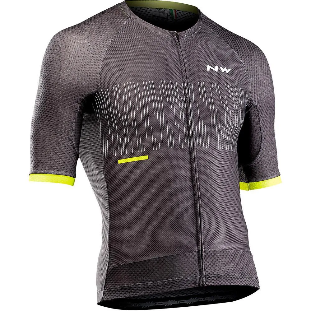 Northwave Storm Air Jersey - Anthra/Yellow