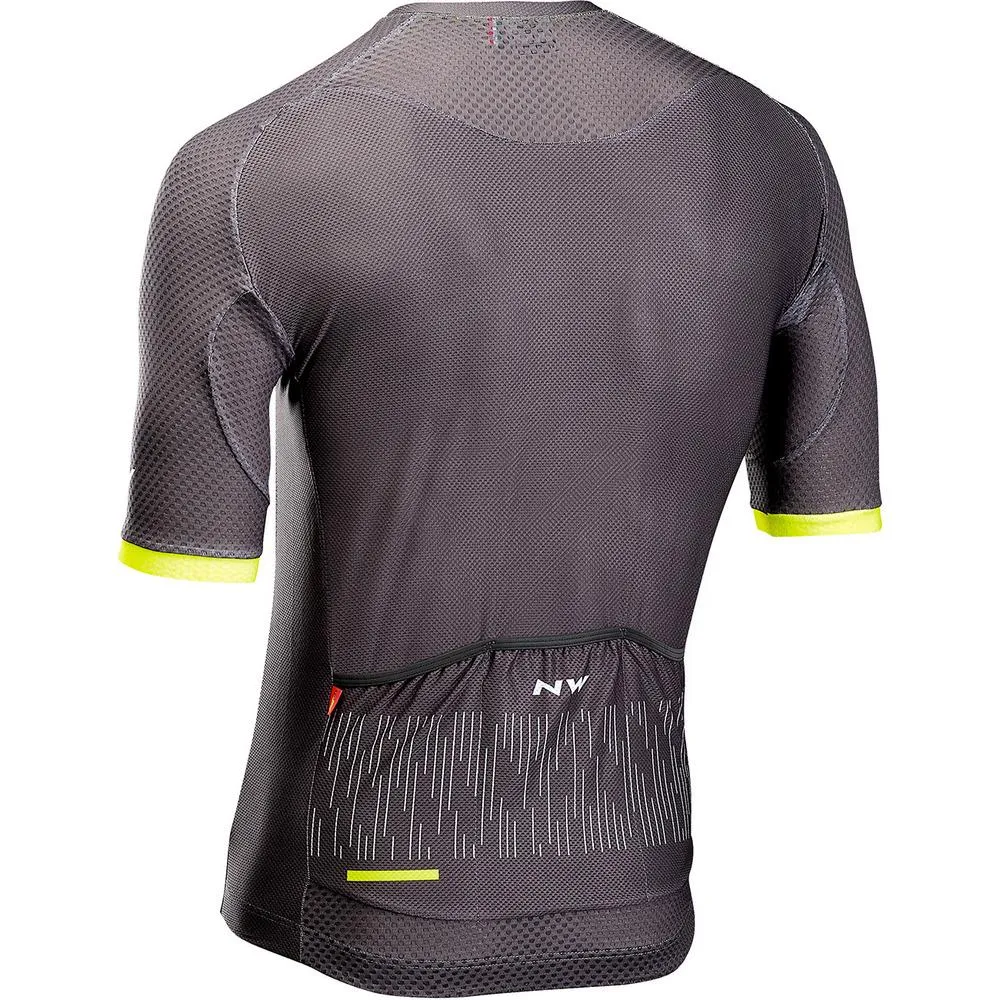 Northwave Storm Air Jersey - Anthra/Yellow