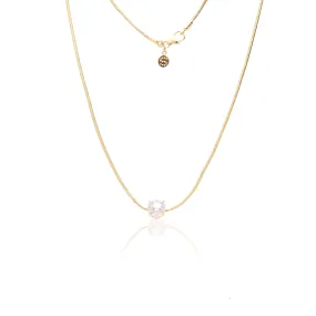 Nostalgia / Rose Quartz   Gold / Necklace