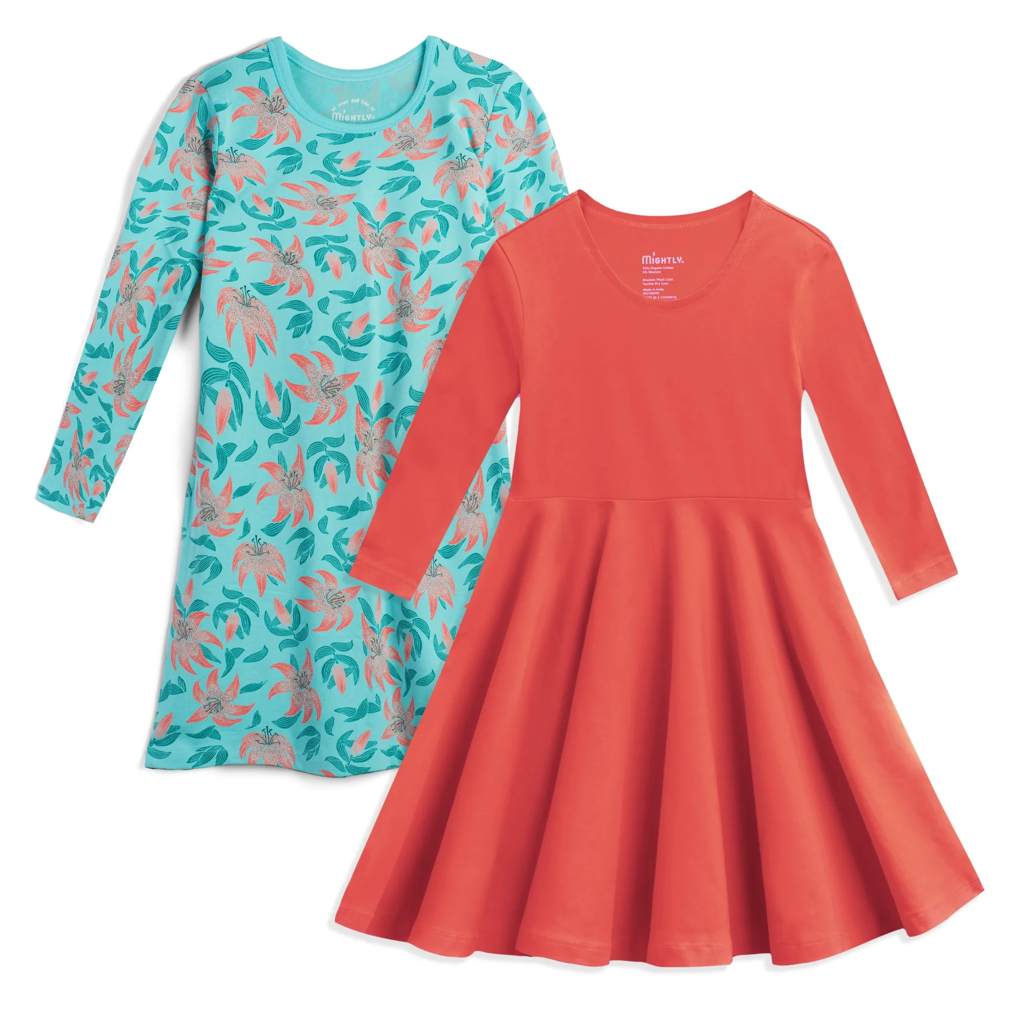 Organic Dress 2-Pack: Tiger Lily