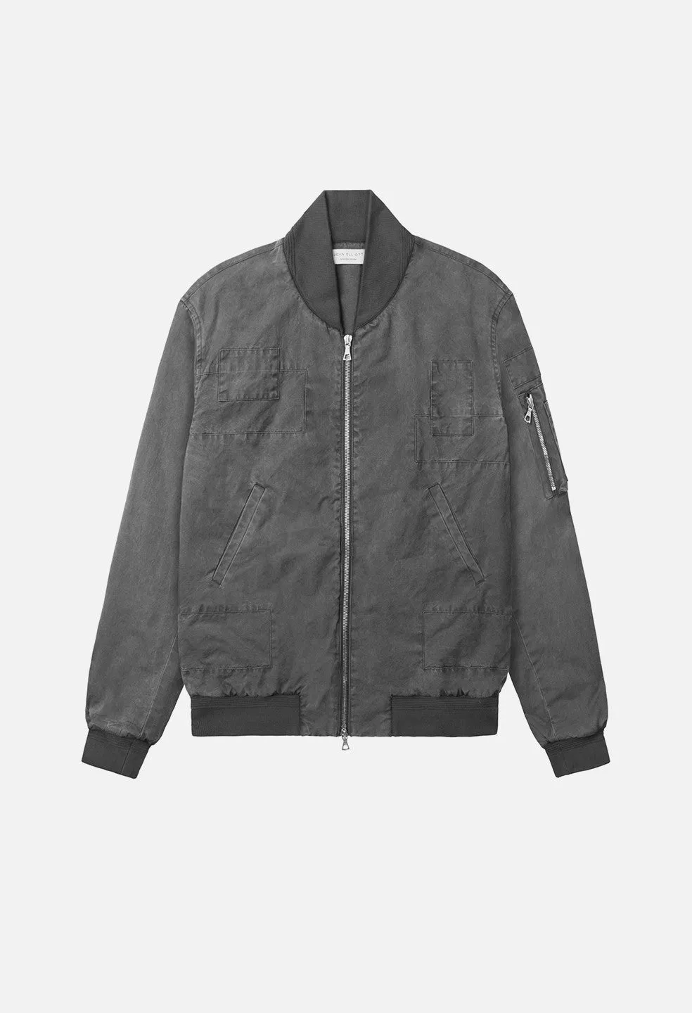 Paneled Flight Jacket / Black