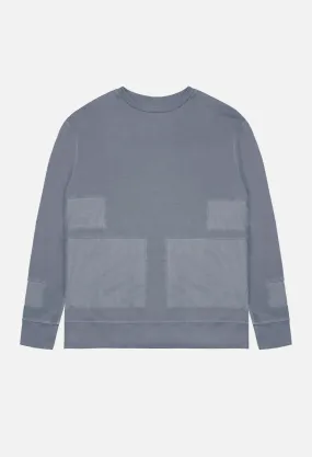 Paneled LS Crew / Navy