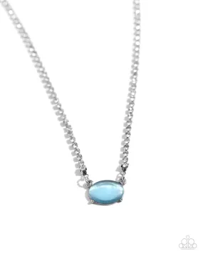 Paparazzi Dynamic Delicacy Blue Necklace & Earring Set