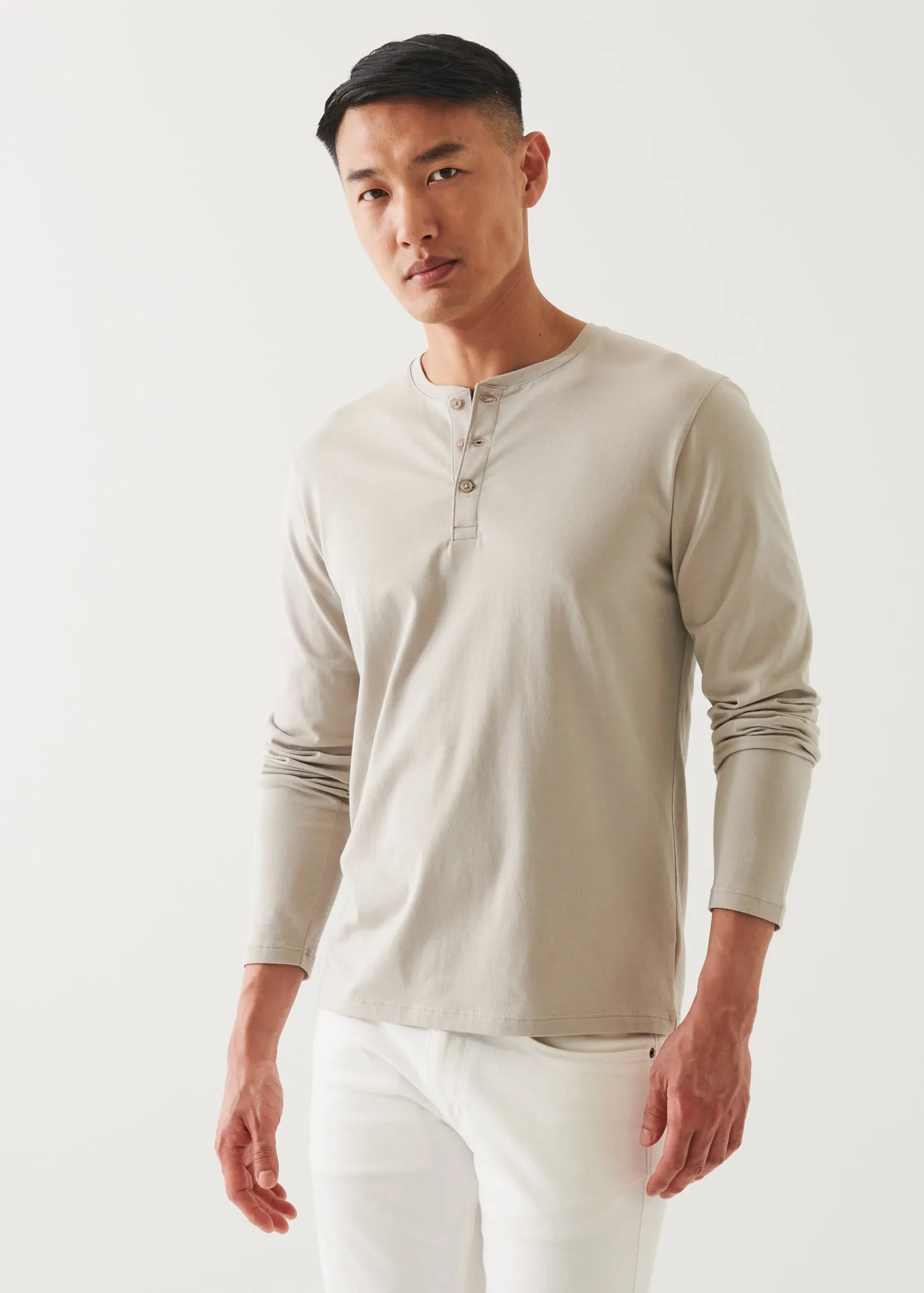 PIMA COTTON STRETCH HENLEY