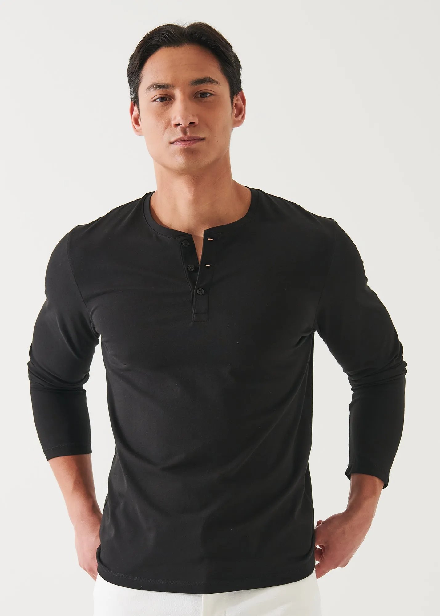 PIMA COTTON STRETCH HENLEY