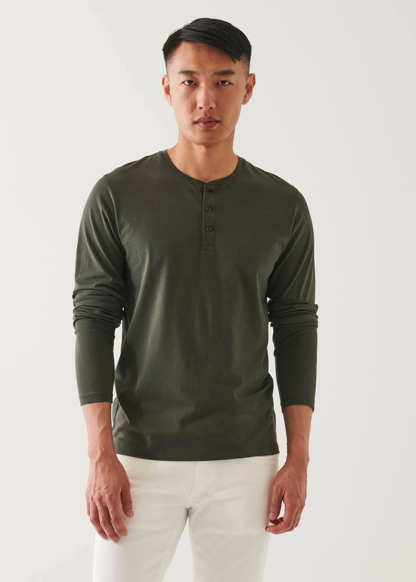 PIMA COTTON STRETCH HENLEY