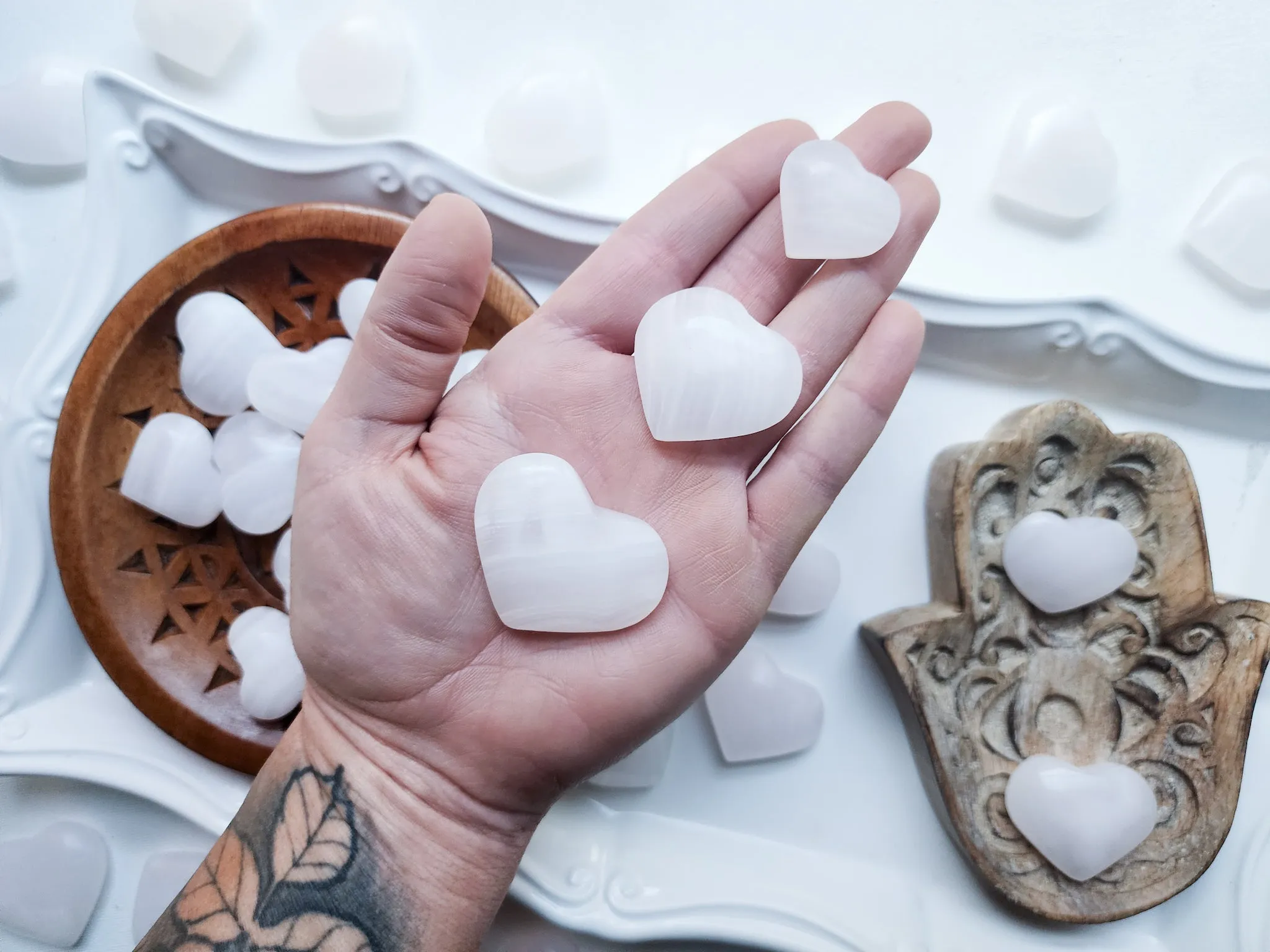 Pink Calcite Mini Heart