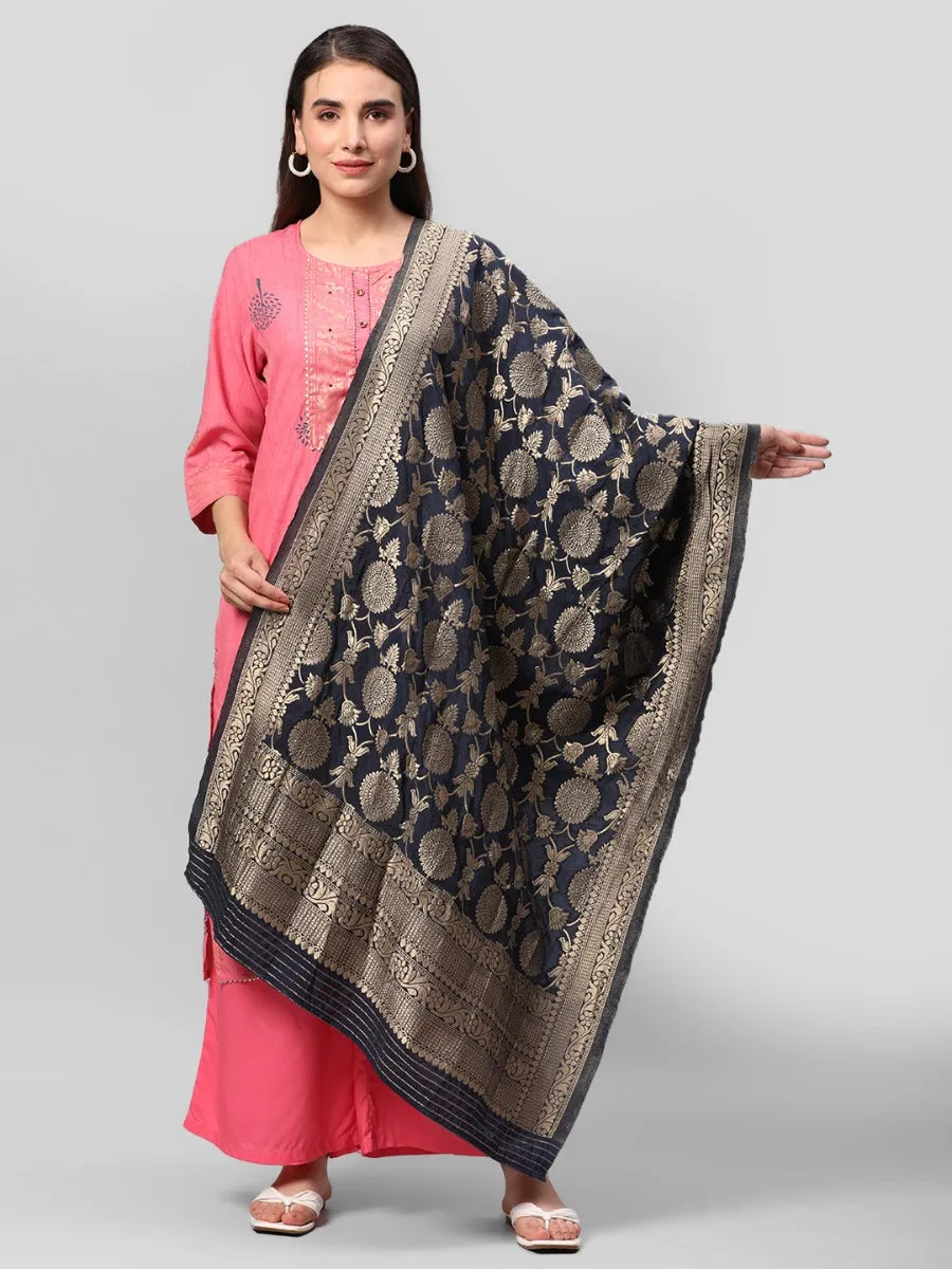 Pink Ornamental Printed Kurta Palazzo Dupatta