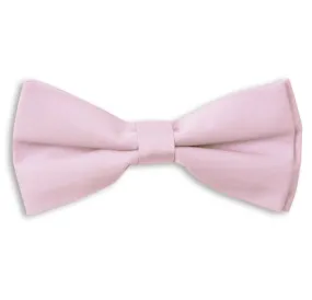 Pink Plain Skinny Bow Tie