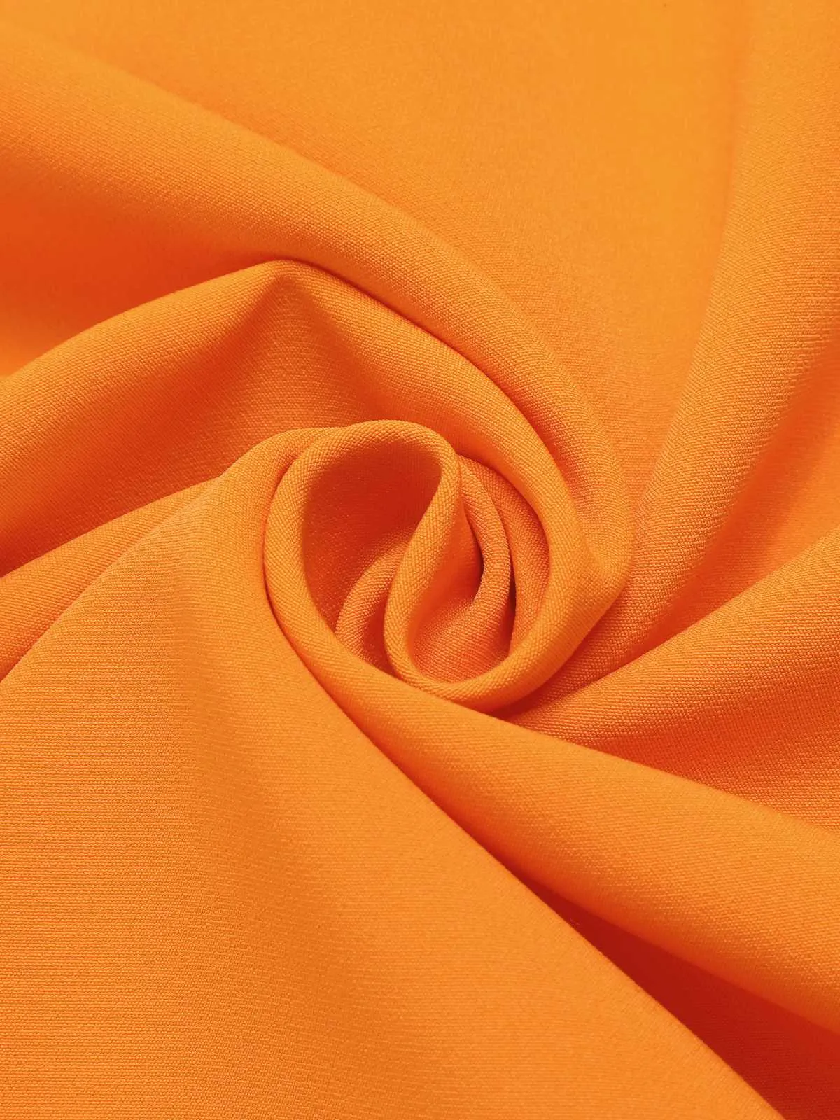 [Pre-Sale] Orange 1960s Crew Bowknot Sleeveless Dress