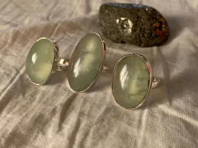 Prehnite Akoni Ring - Reg. Oval