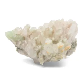 Prehnite - in Quartz Cluster