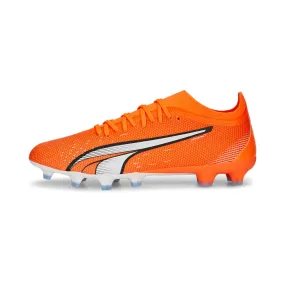 Puma men's football boot Ultra Match FG/AG 107217 01 orange white blue